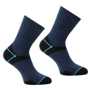 Regatta Womens/Ladies Blister Protection II Boot Socks / Navy/Aruba Blue